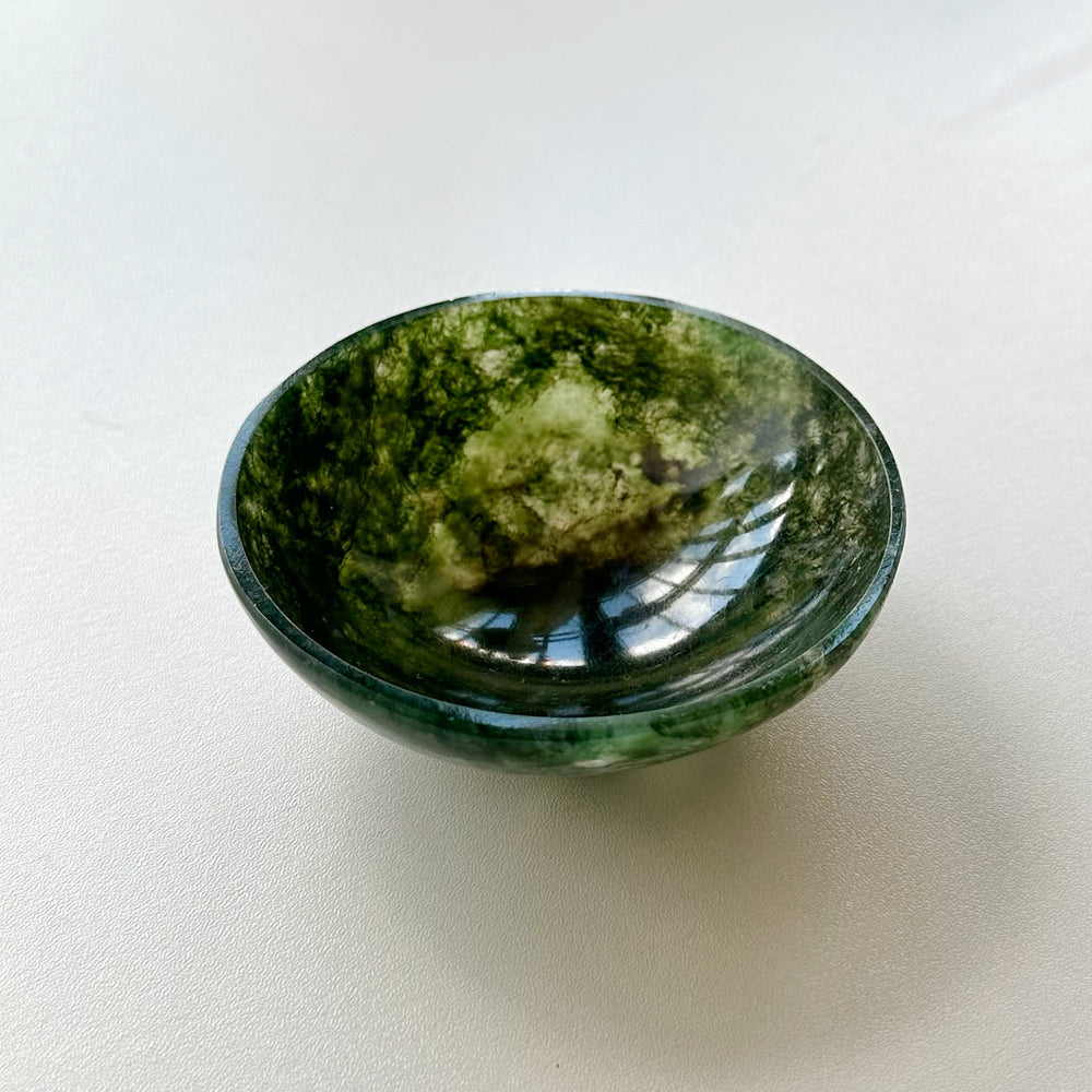 Moss Agate Trinket Bowl MTB03