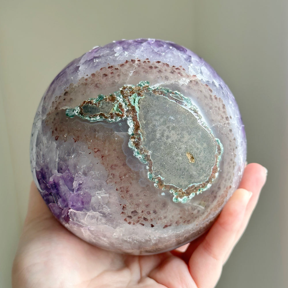 Amethyst Geode Sphere AGD6