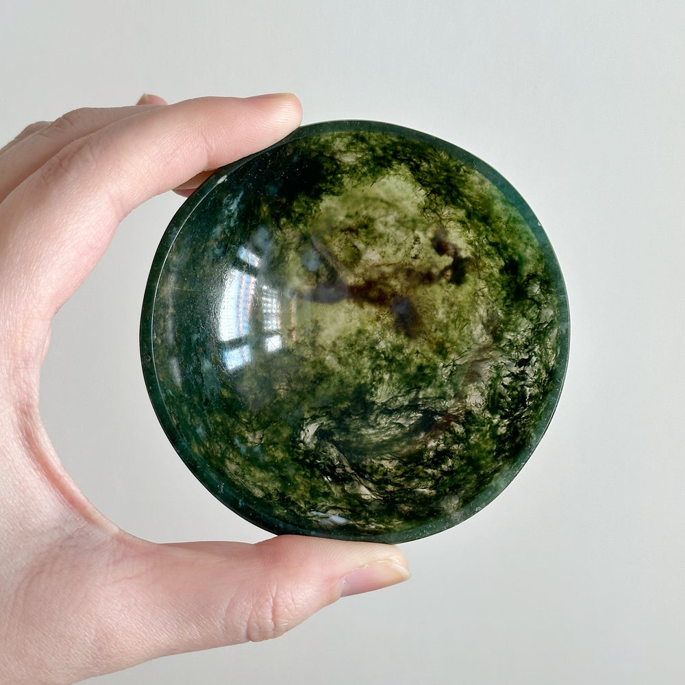 Moss Agate Trinket Bowl MTB03