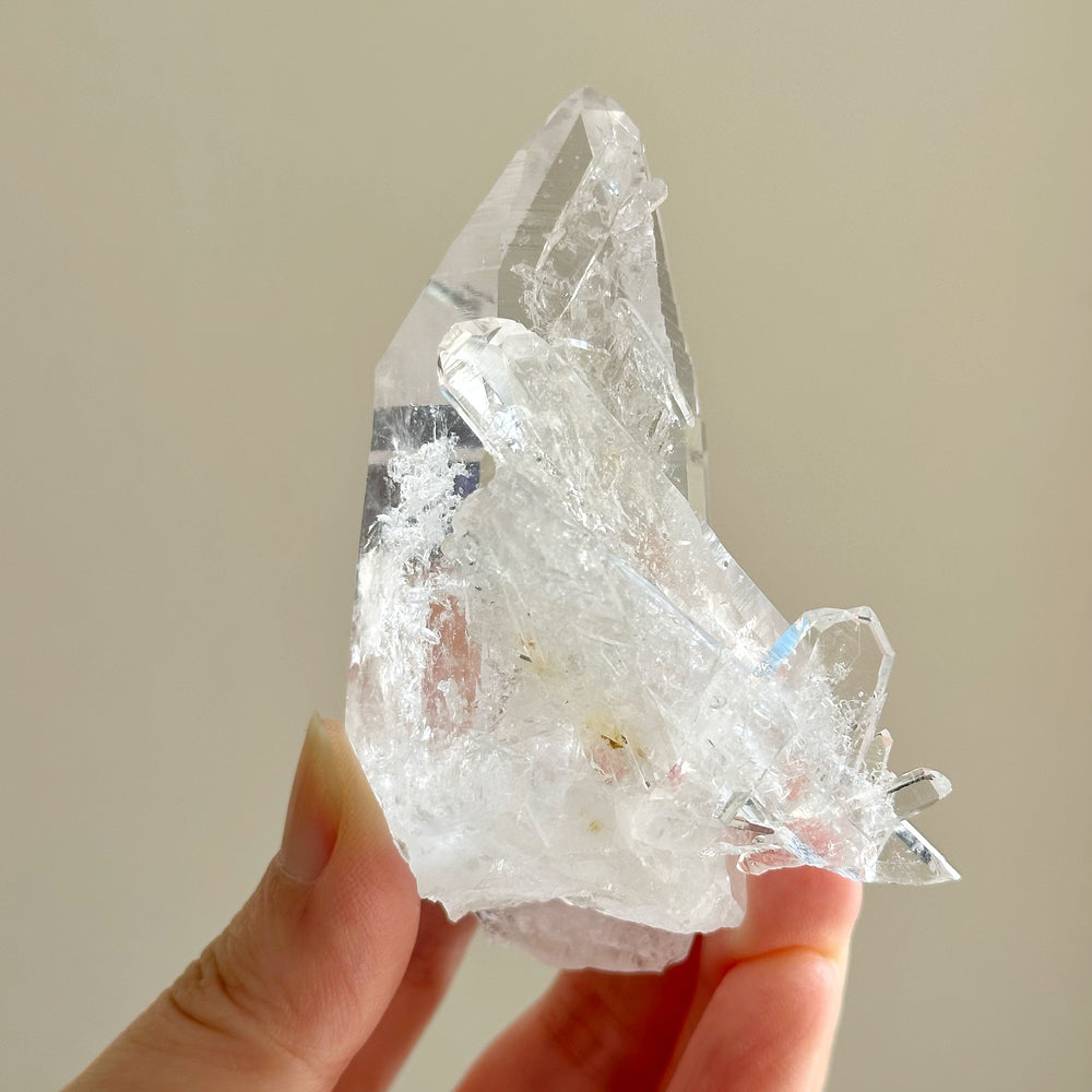 Colombian Lemurian Quartz Point w/ Barnacle Crystal Formation CLQ07