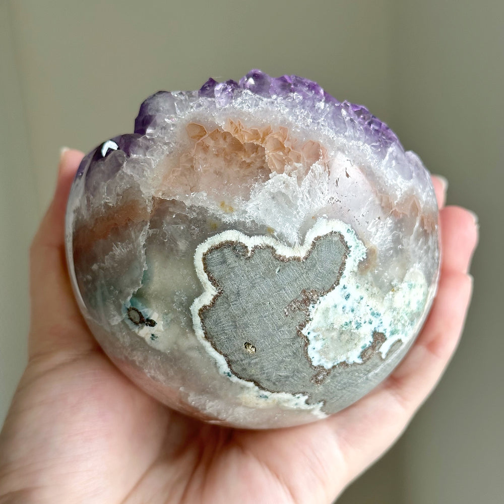 Amethyst Geode Sphere AGD4