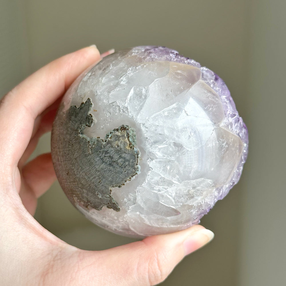 Amethyst Geode Sphere AGD2