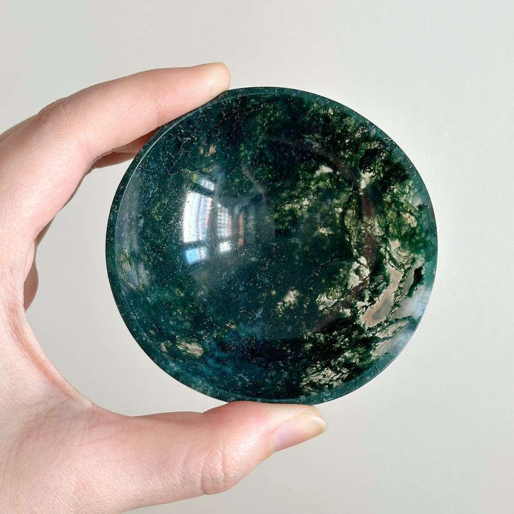 Moss Agate Trinket Bowl MTB02