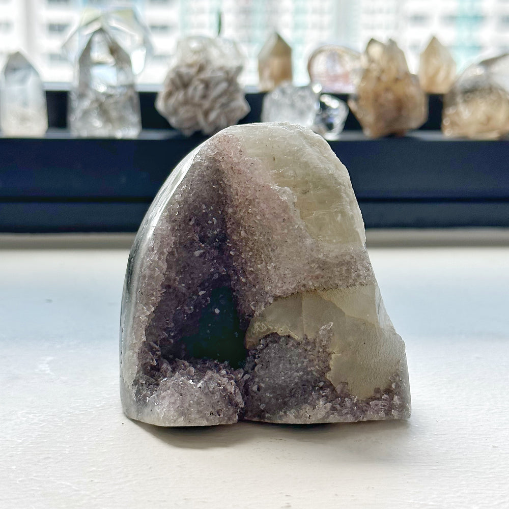 Amethyst w/ Calcite Alien Formation Self-standing AGC7