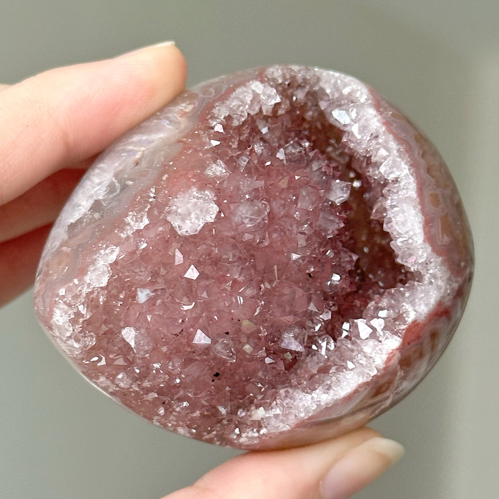 Pink Amethyst Geode Egg AGE9