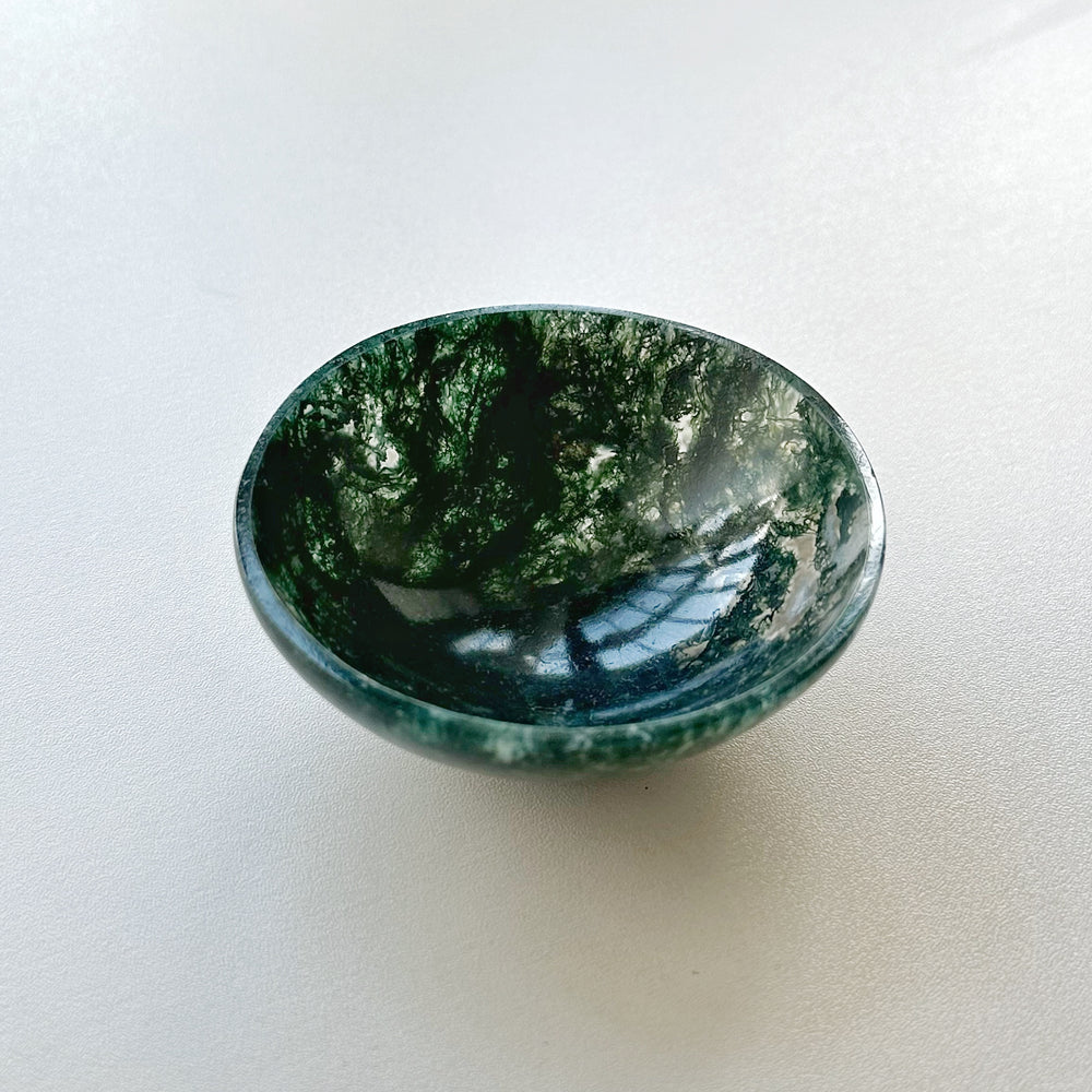 Moss Agate Trinket Bowl MTB02