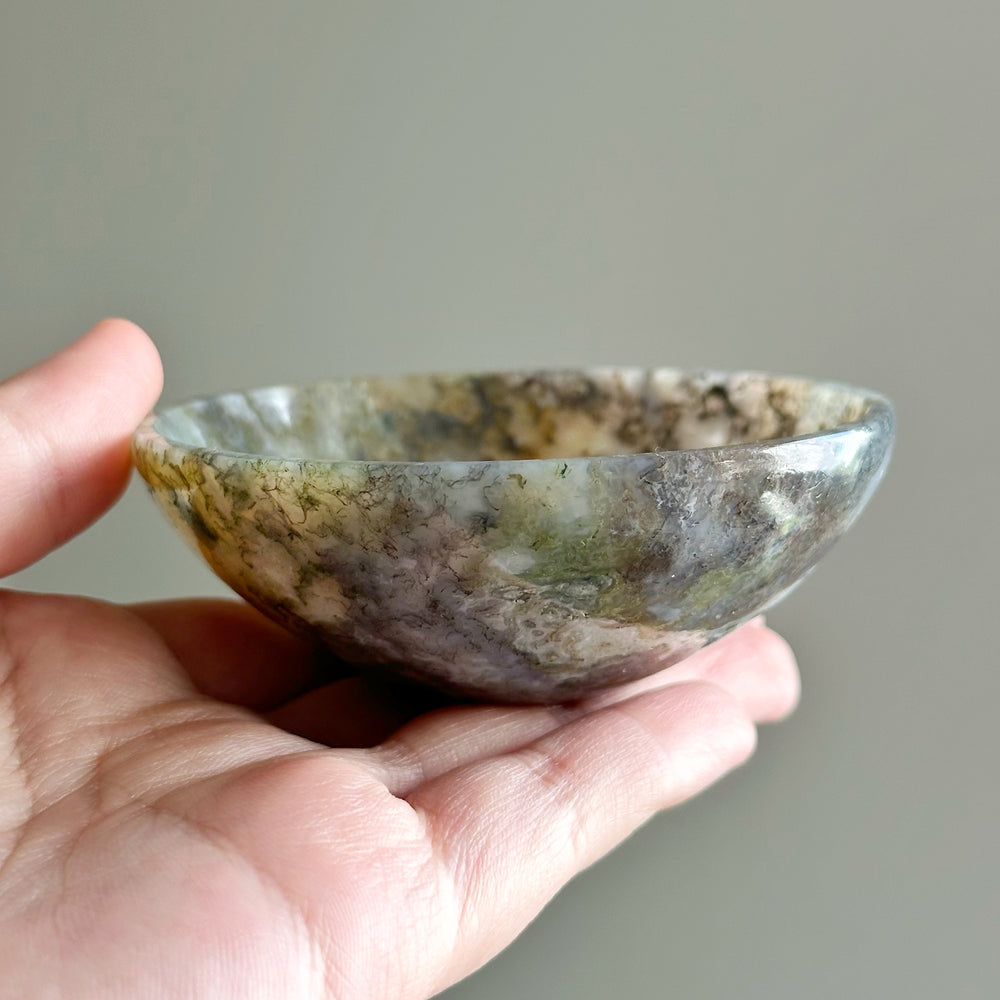 Moss Agate Trinket Bowl MTB04