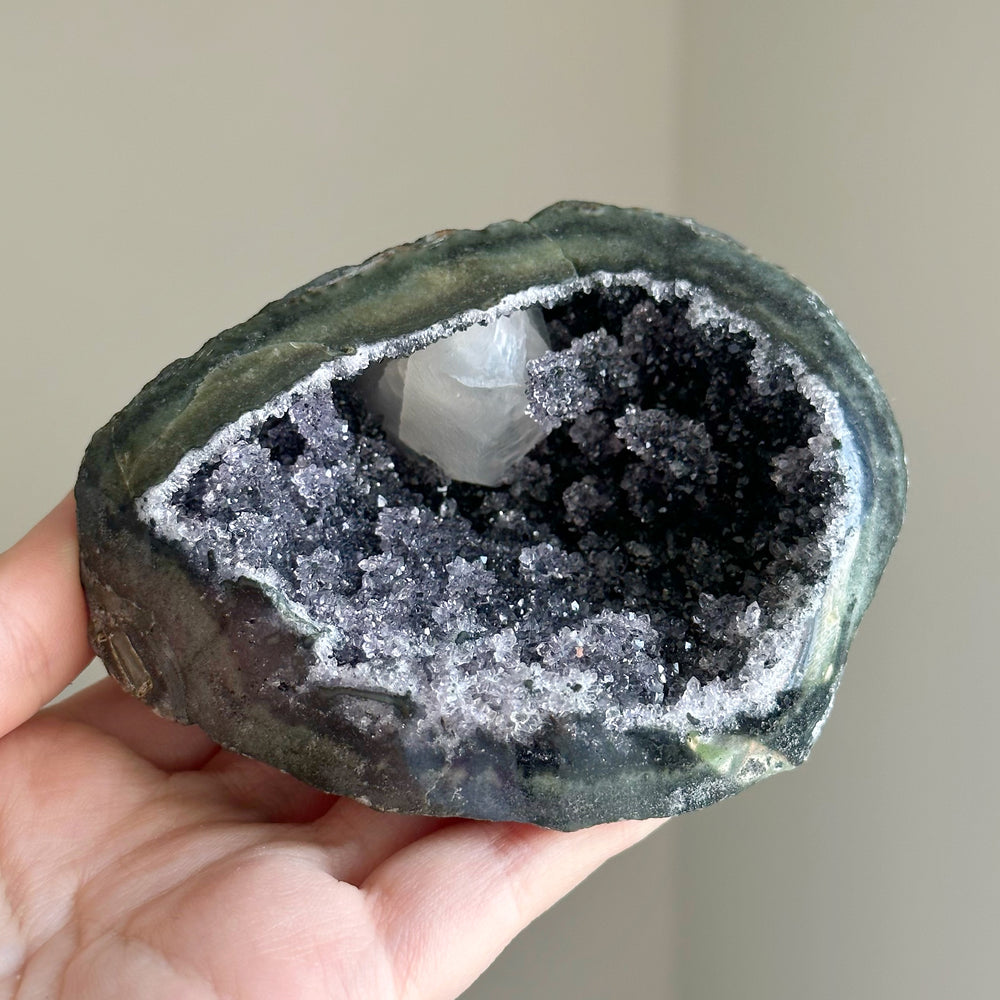 Black Amethyst Geode Self-standing AGB9