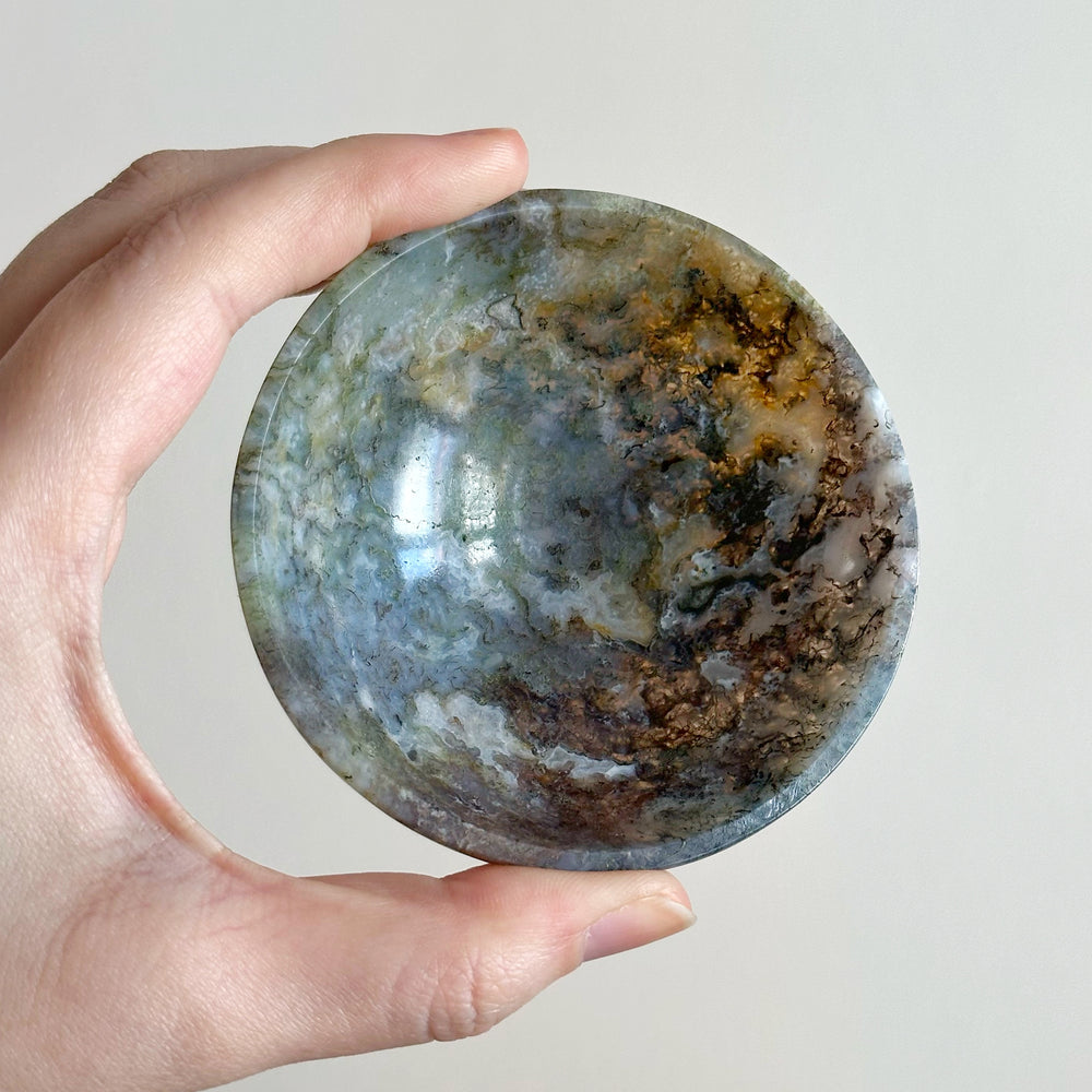 Moss Agate Trinket Bowl MTB04