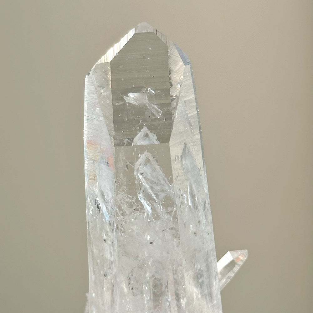 Colombian Lemurian Quartz Point w/ Barnacle Crystal Formation CLQ04