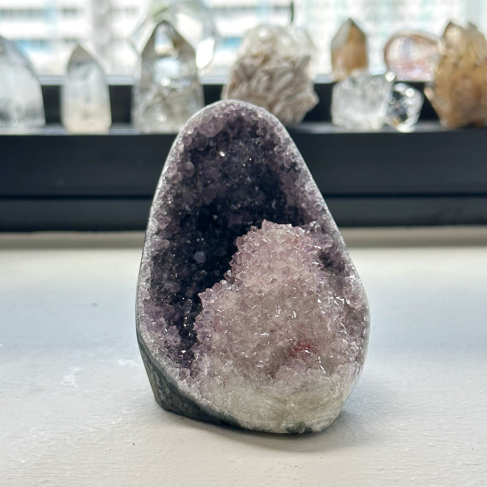 Amethyst Alien Formation w/ Calcite Self-standing AGC2