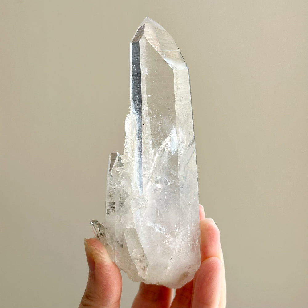 Colombian Lemurian Quartz Point w/ Barnacle Crystal Formation CLQ04