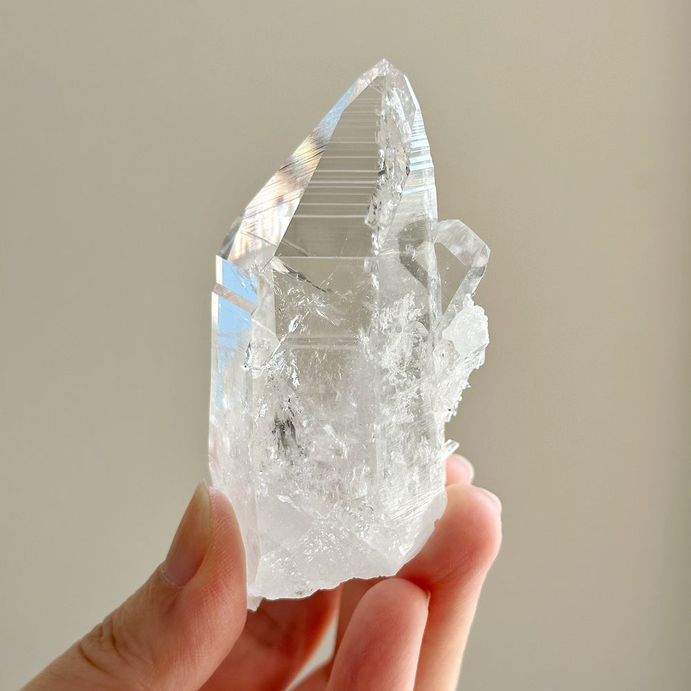 Colombian Lemurian Quartz Point w/ Barnacle Crystal Formation CLQ07