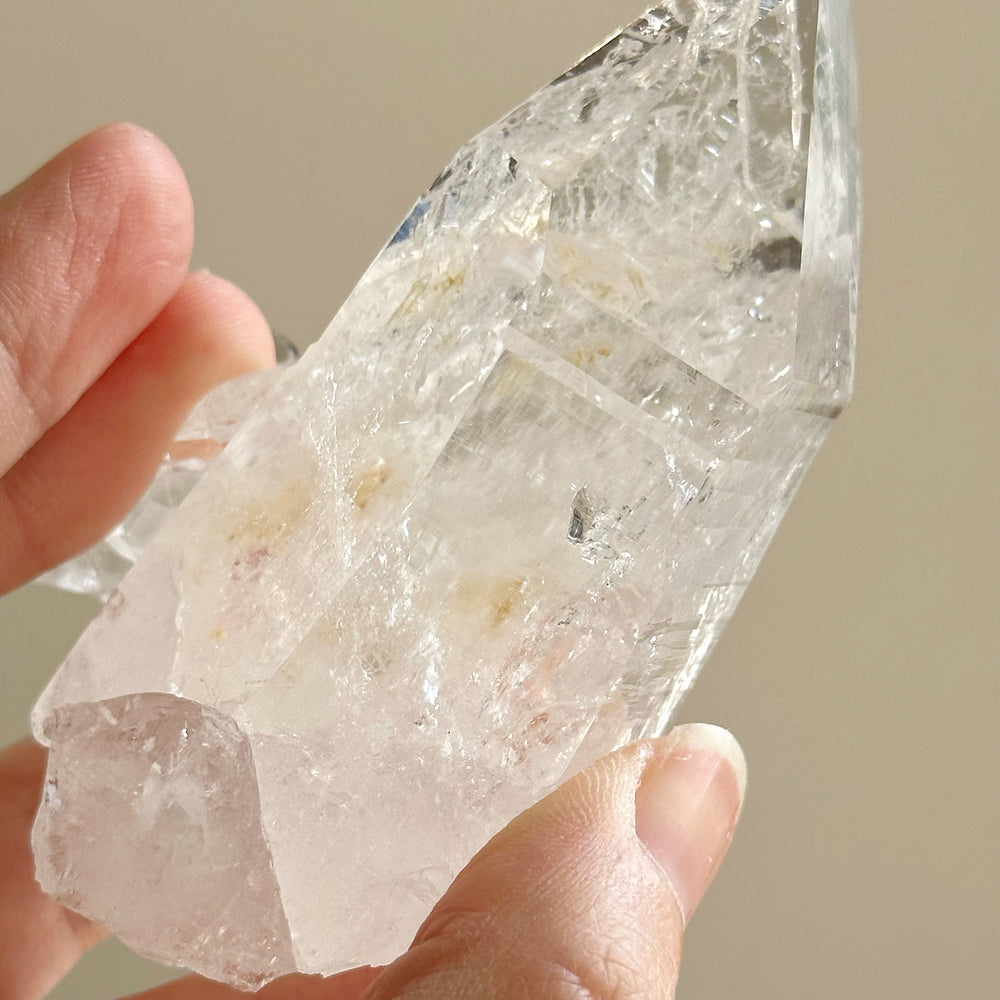 Colombian Lemurian Quartz Point w/ Barnacle Crystal Formation CLQ07