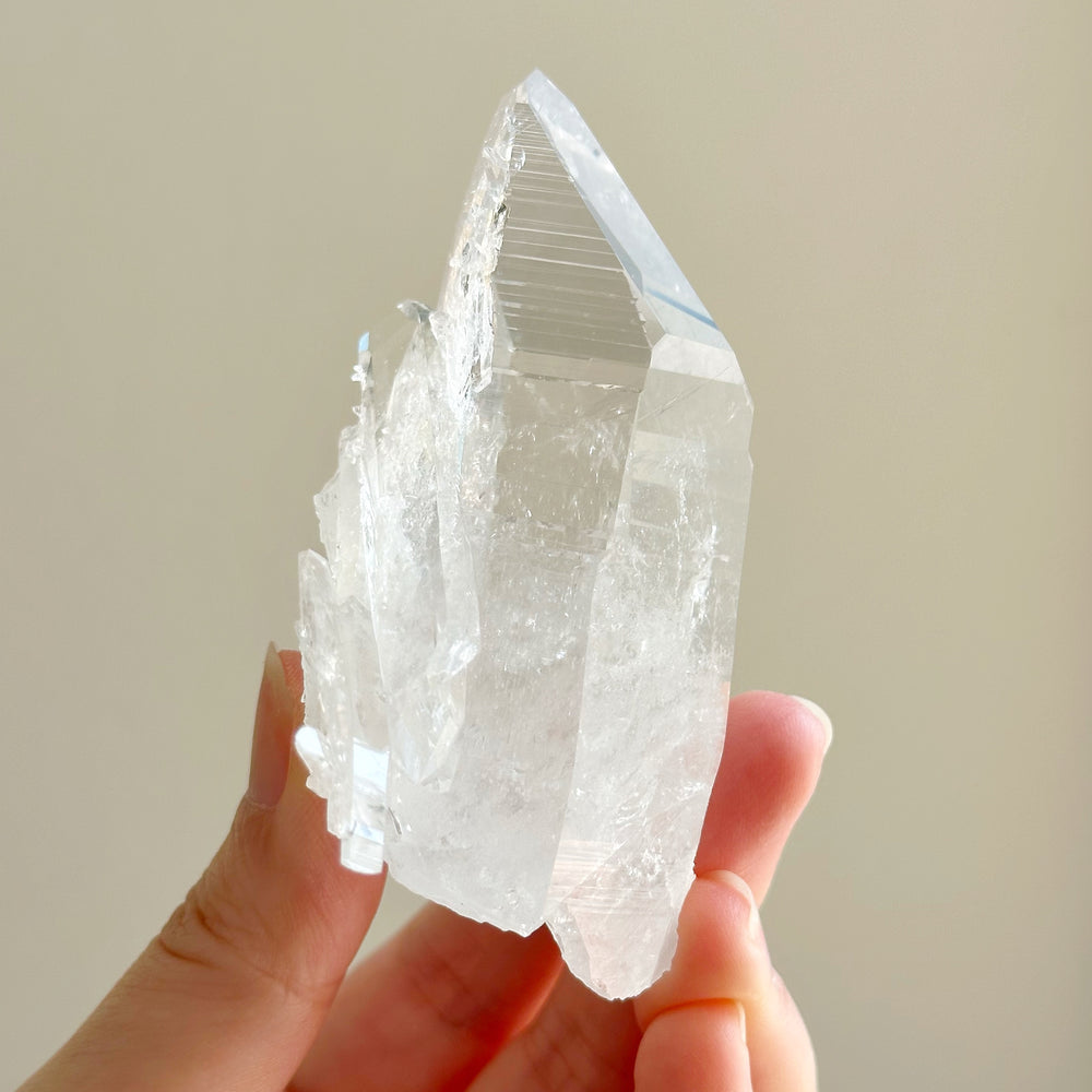 Colombian Lemurian Quartz Point w/ Barnacle Crystal Formation CLQ07