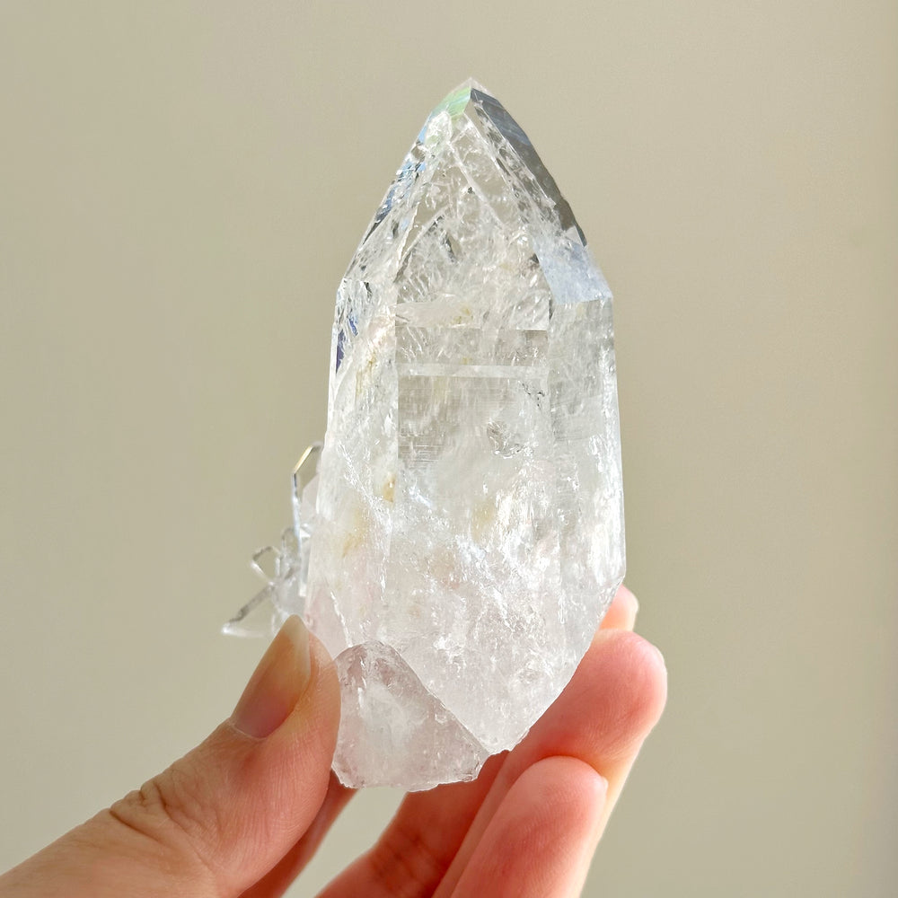 Colombian Lemurian Quartz Point w/ Barnacle Crystal Formation CLQ07