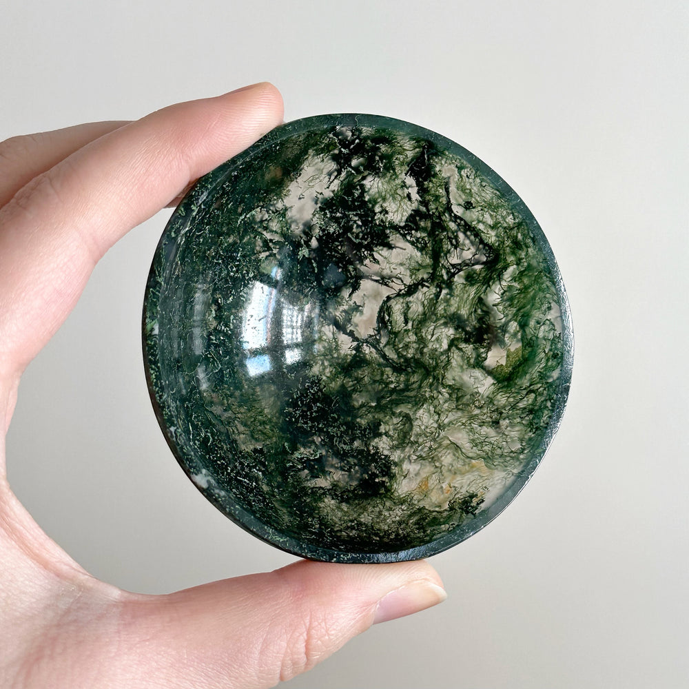 Moss Agate Trinket Bowl MTB01