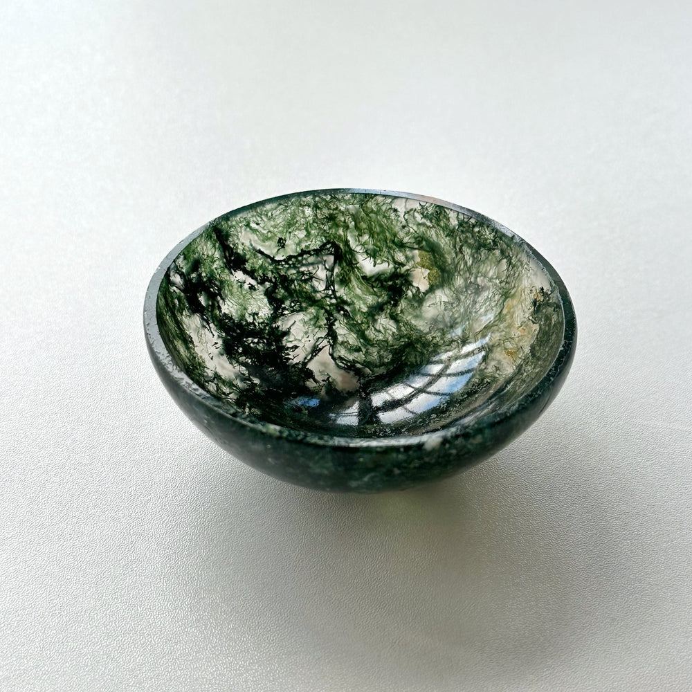 Moss Agate Trinket Bowl MTB01