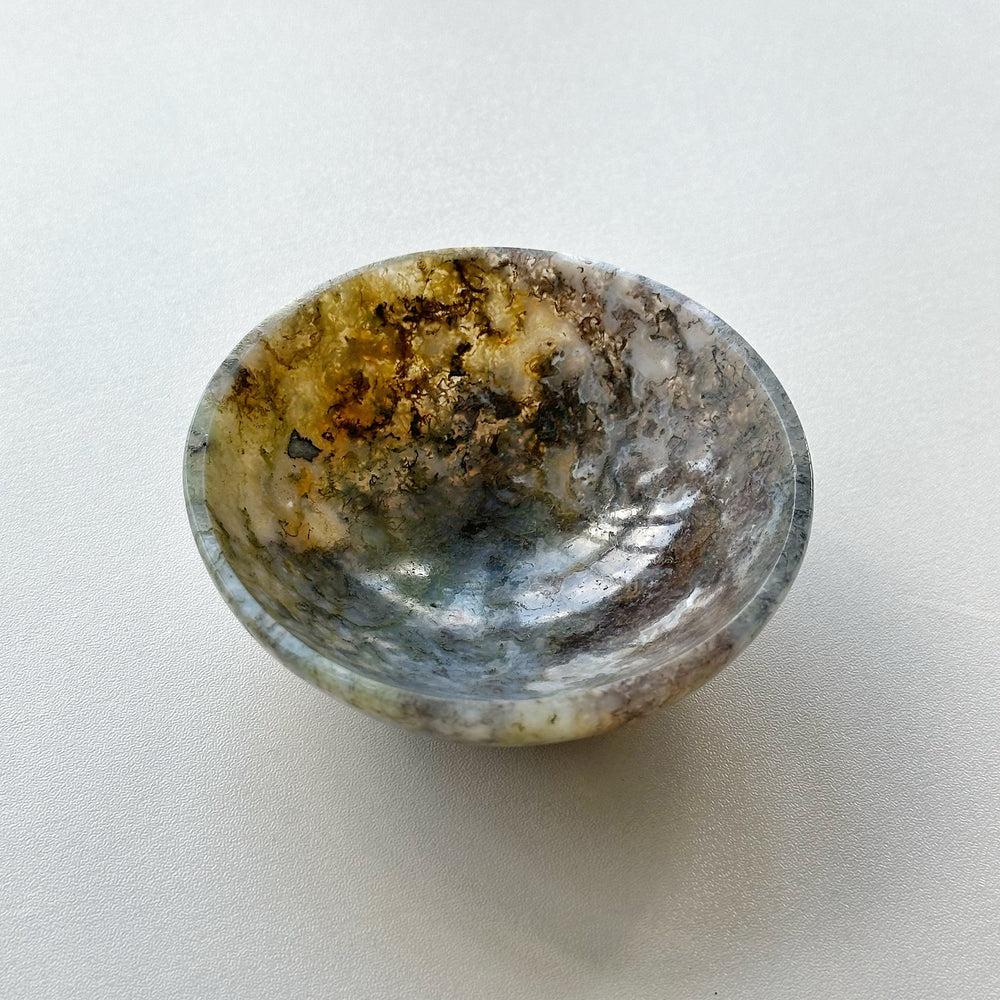 Moss Agate Trinket Bowl MTB04