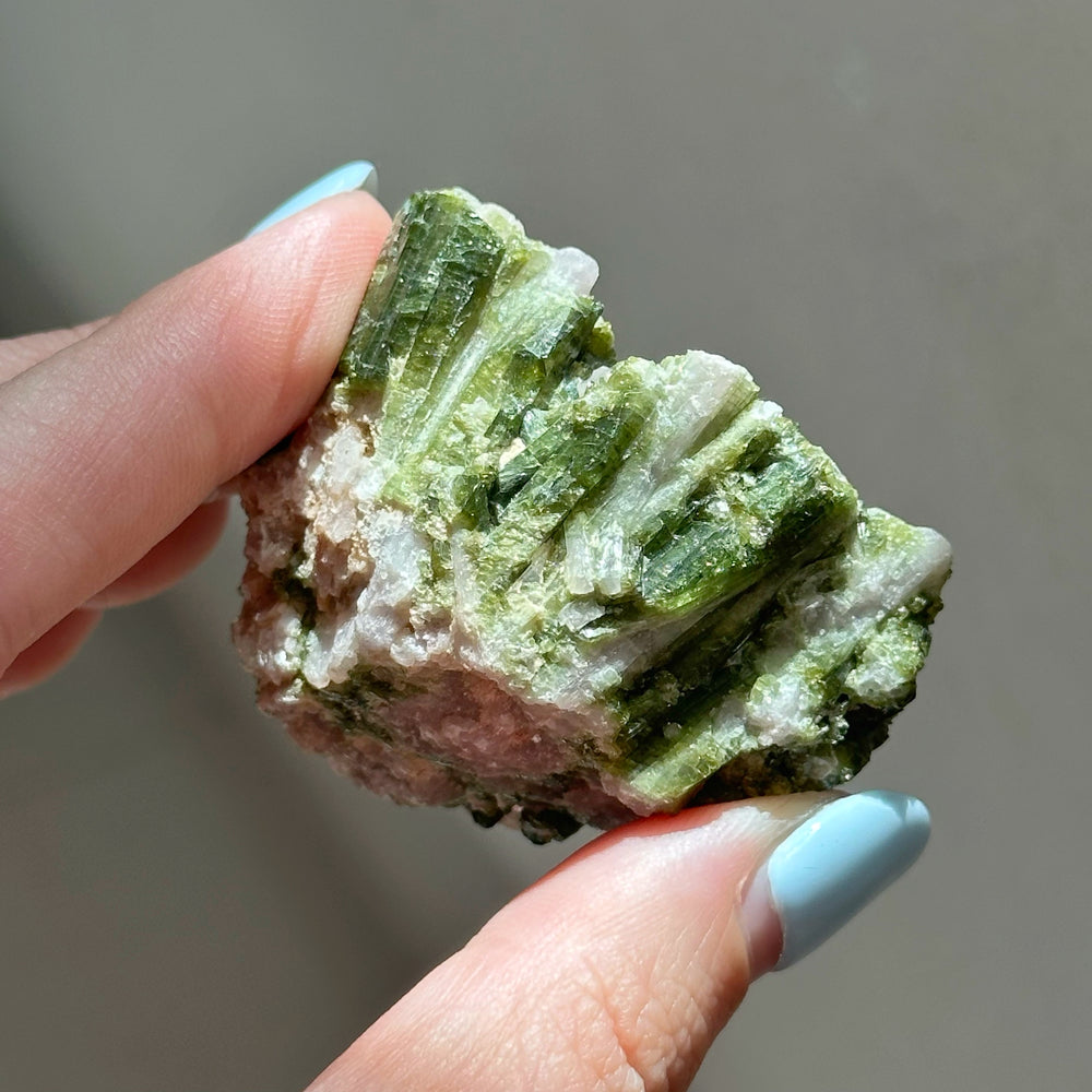Green Tourmaline Cluster GT01