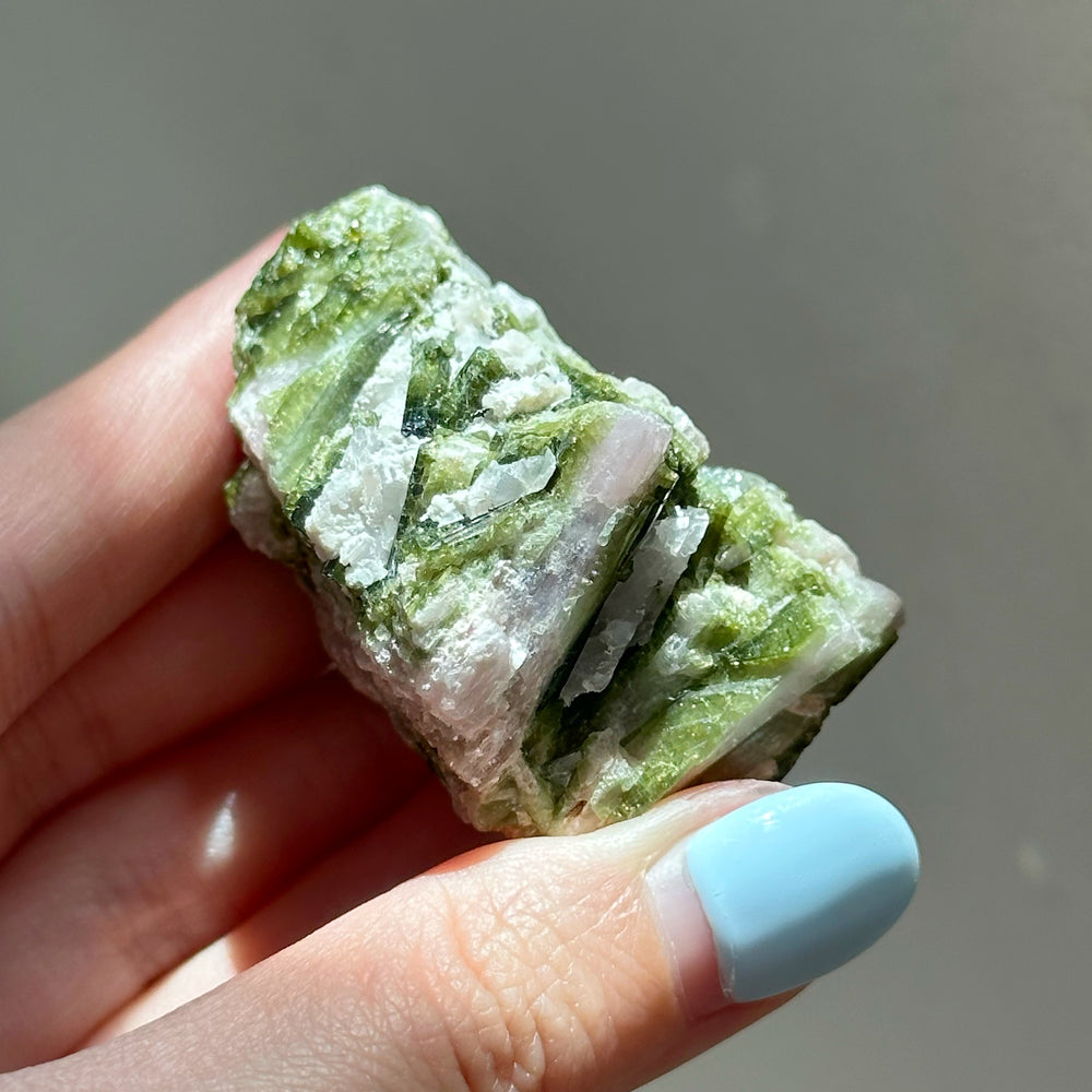 Green Tourmaline Cluster GT01