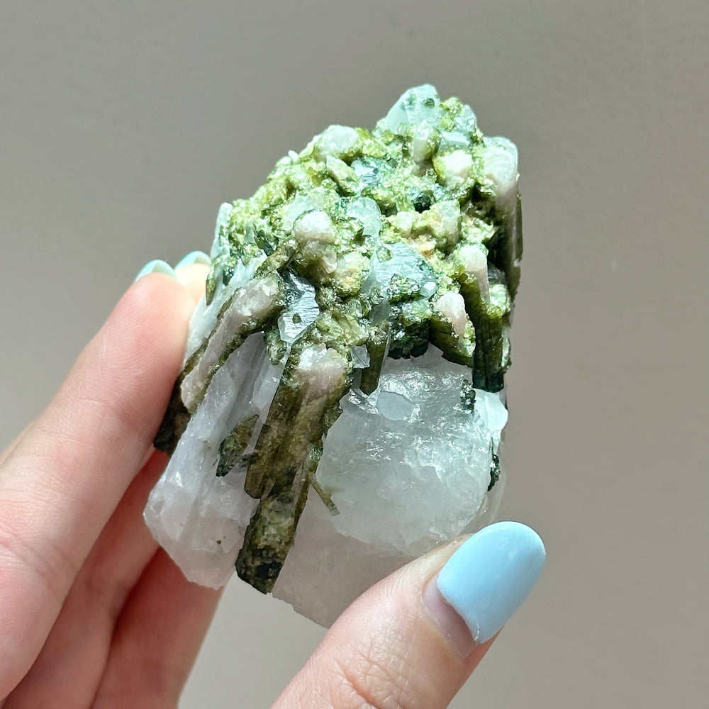 Green Tourmaline Cluster GT01
