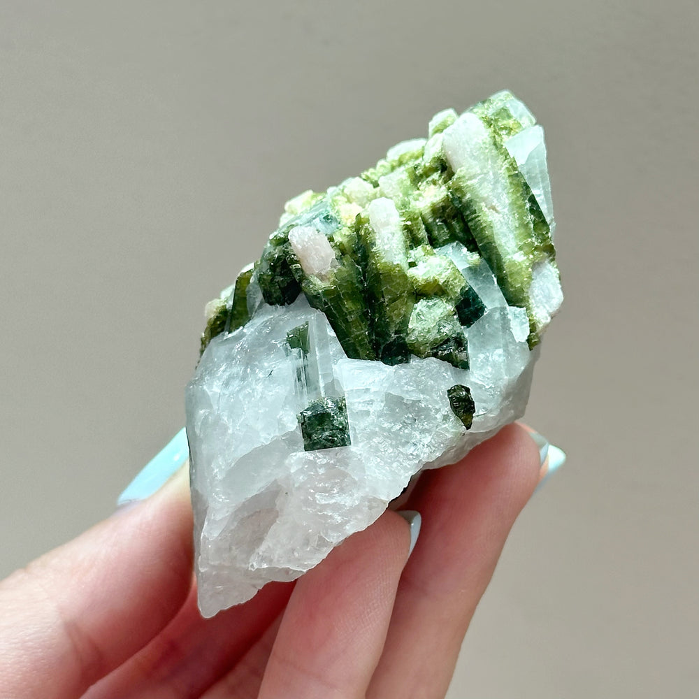 Green Tourmaline Cluster GT02