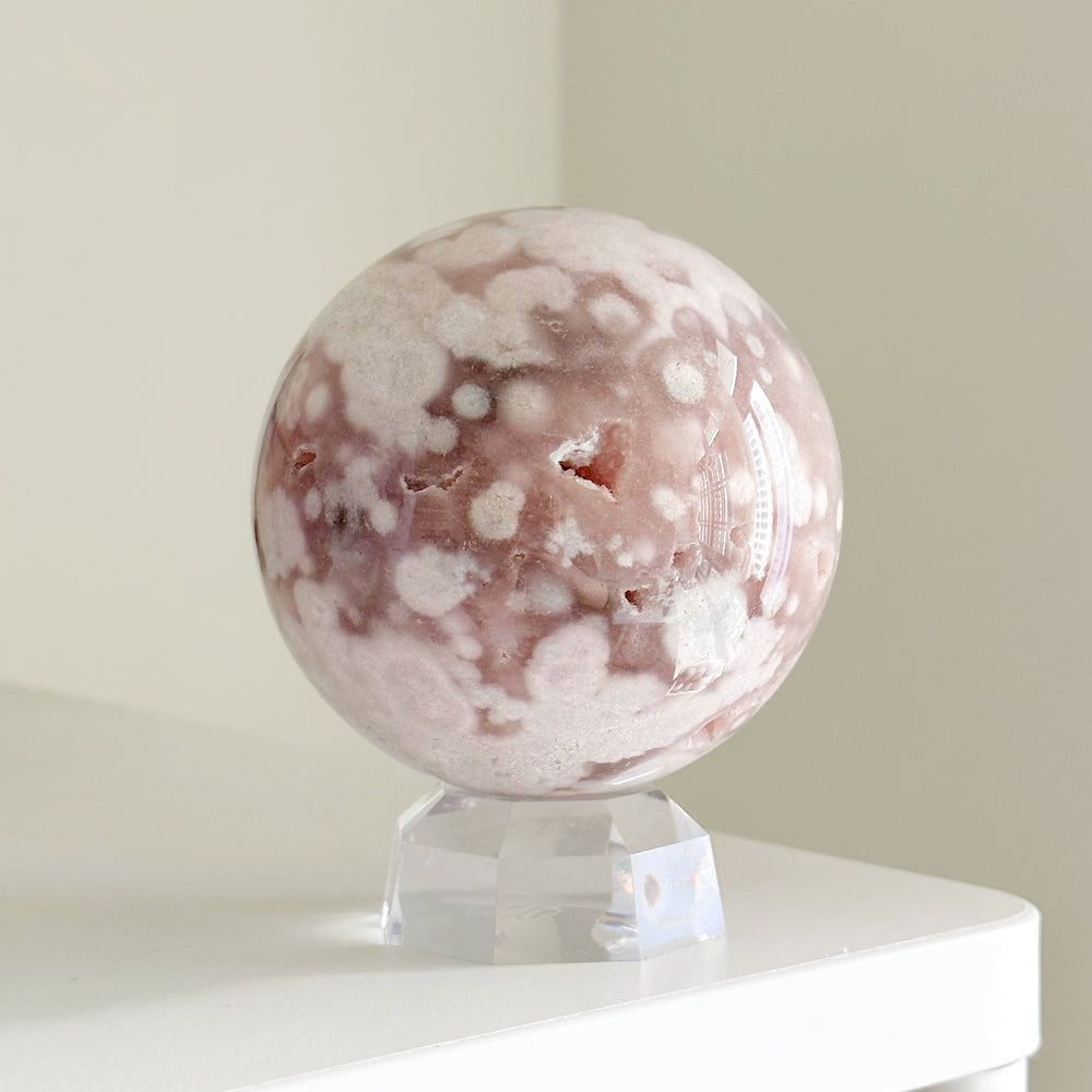 Pastel Flower Agate Sphere PFA05