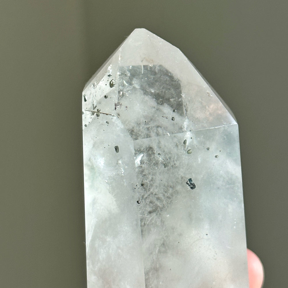 Pyrite in Quartz Point PYQ38