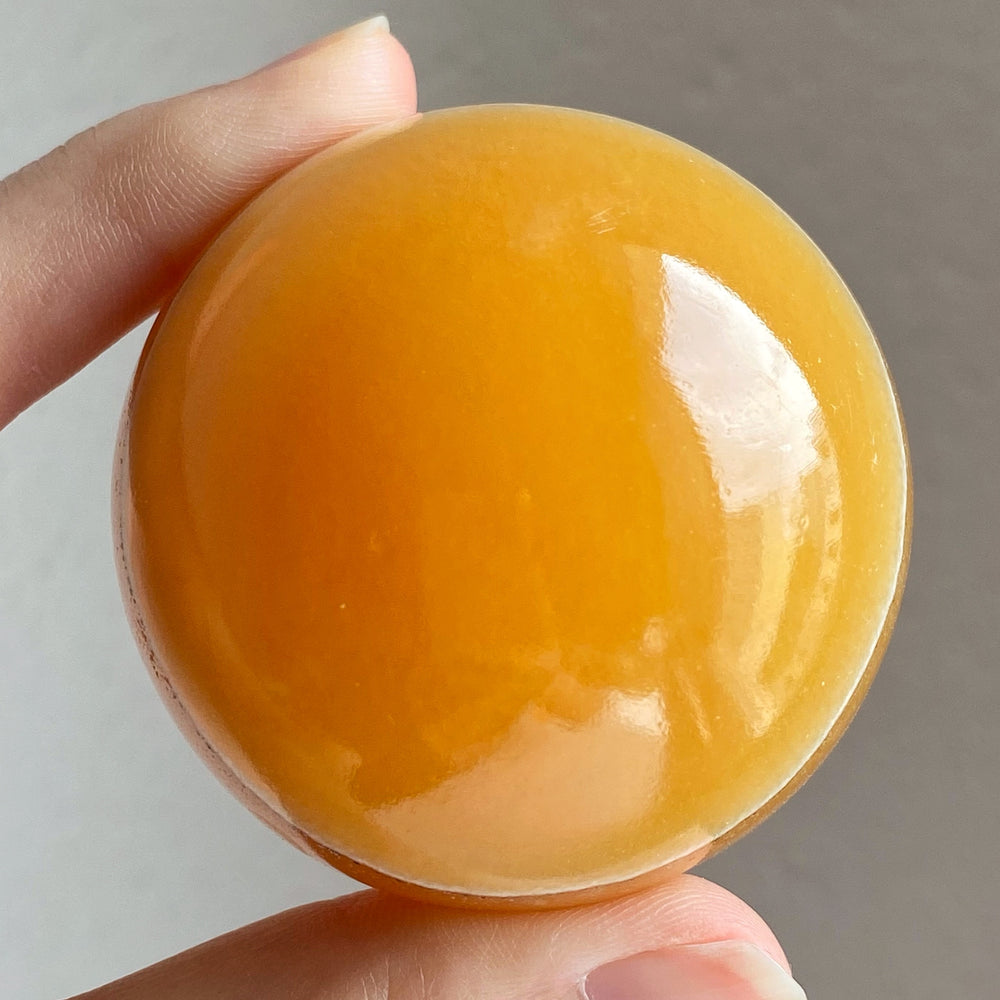 Orange Calcite Polished Sphere OCS009