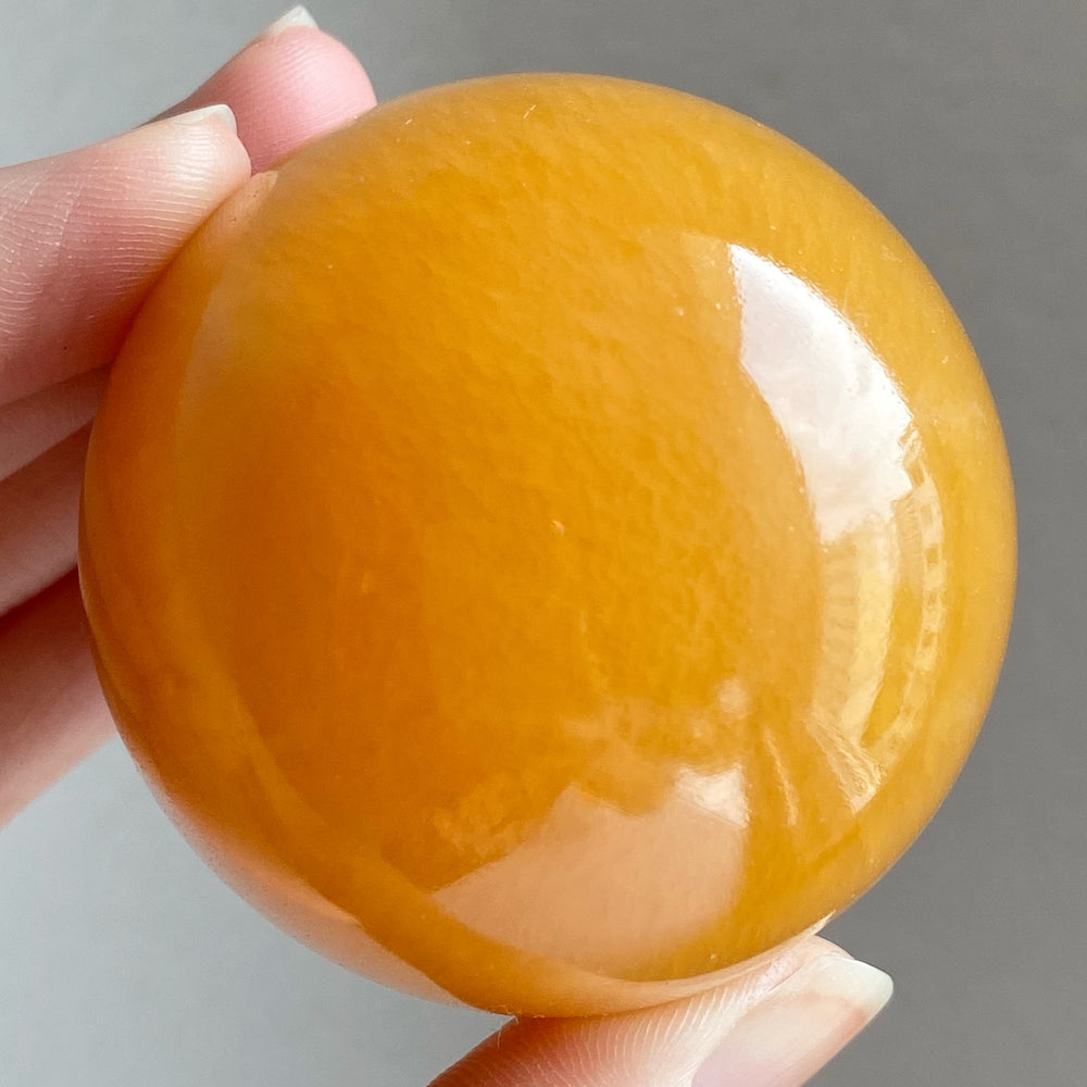 Orange Calcite Polished Sphere OCS009