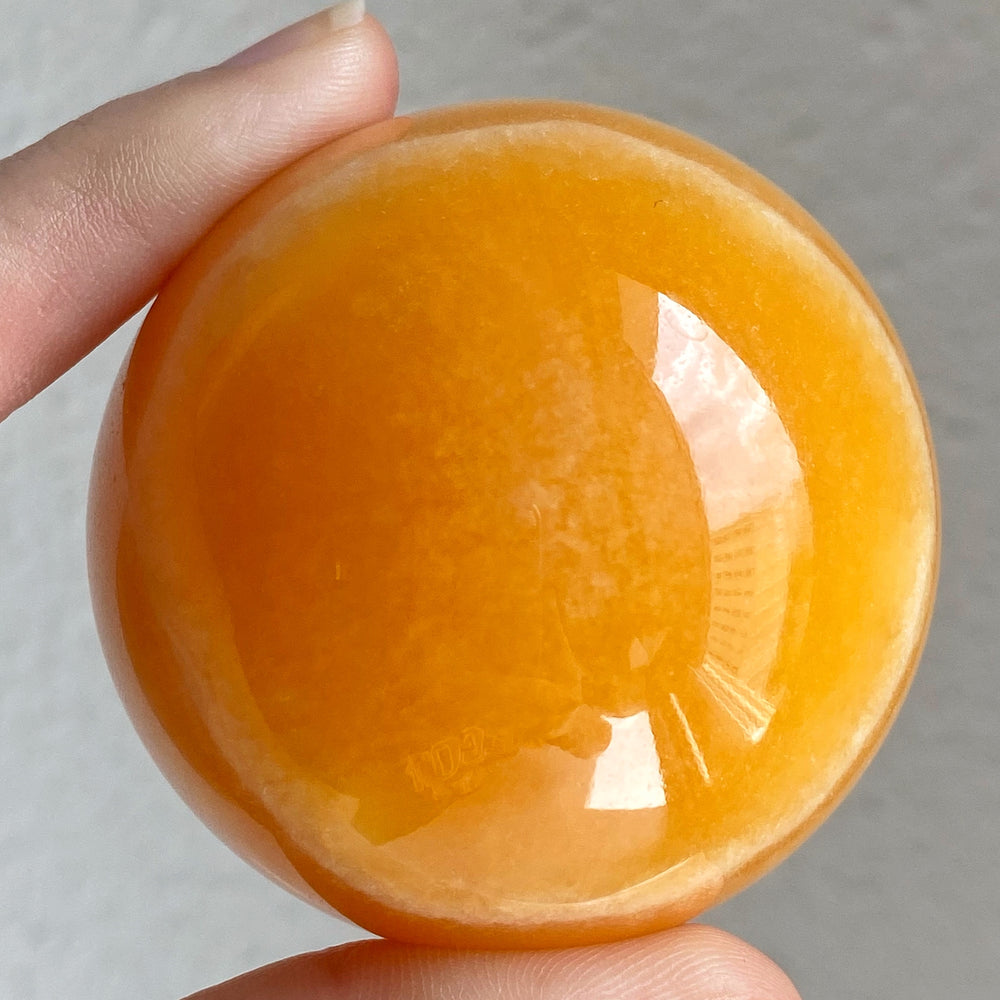 Orange Calcite Polished Sphere OCS017