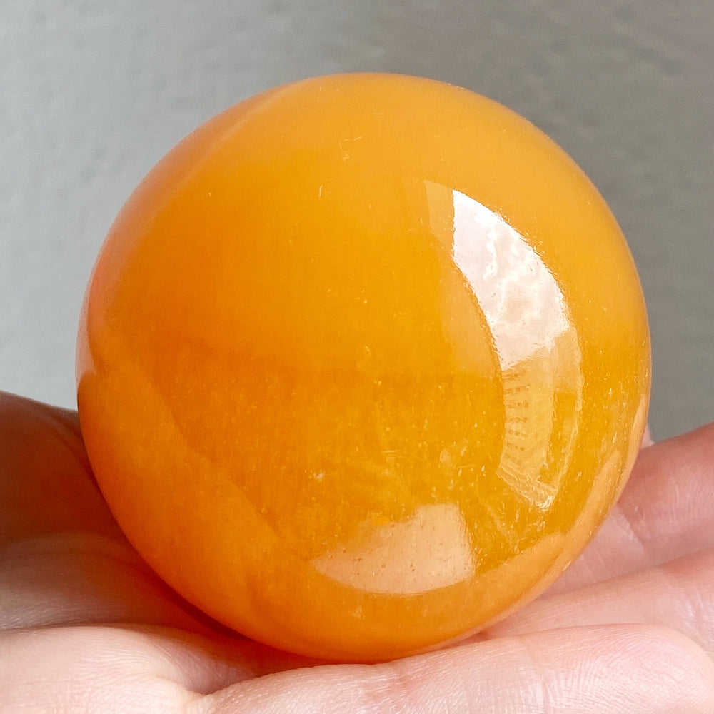 Orange Calcite Polished Sphere OCS026