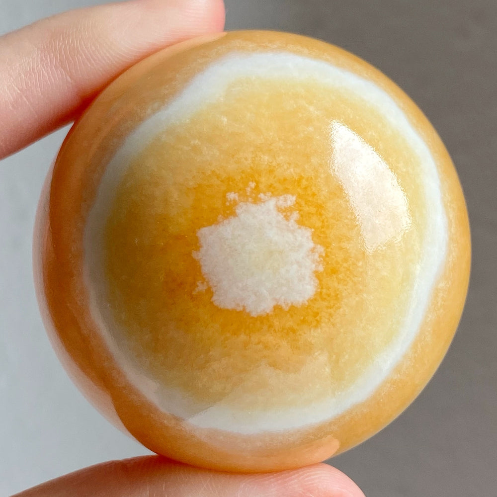 Orange Calcite Polished Sphere OCS031