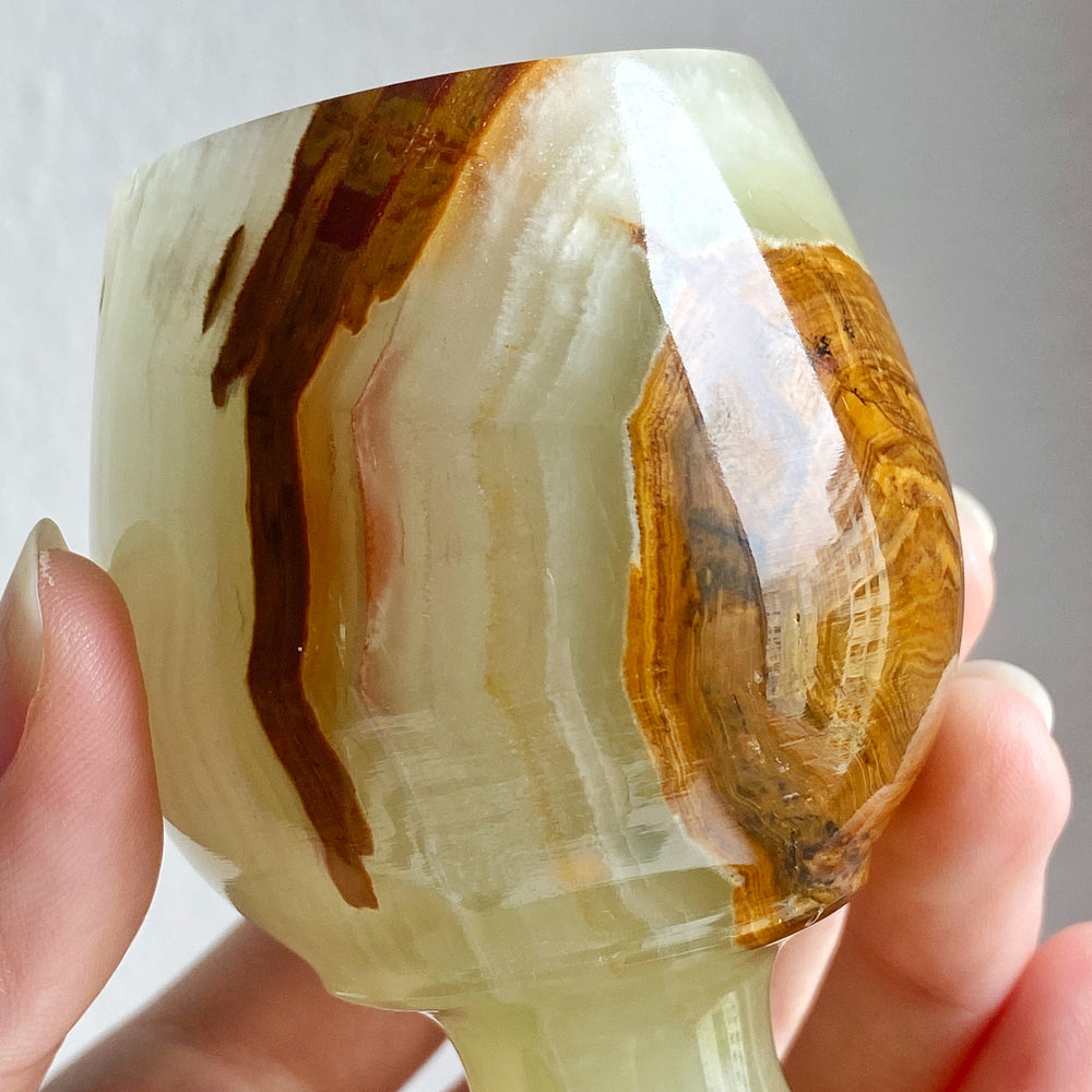 Banded Onyx Sherry Glass GSG06