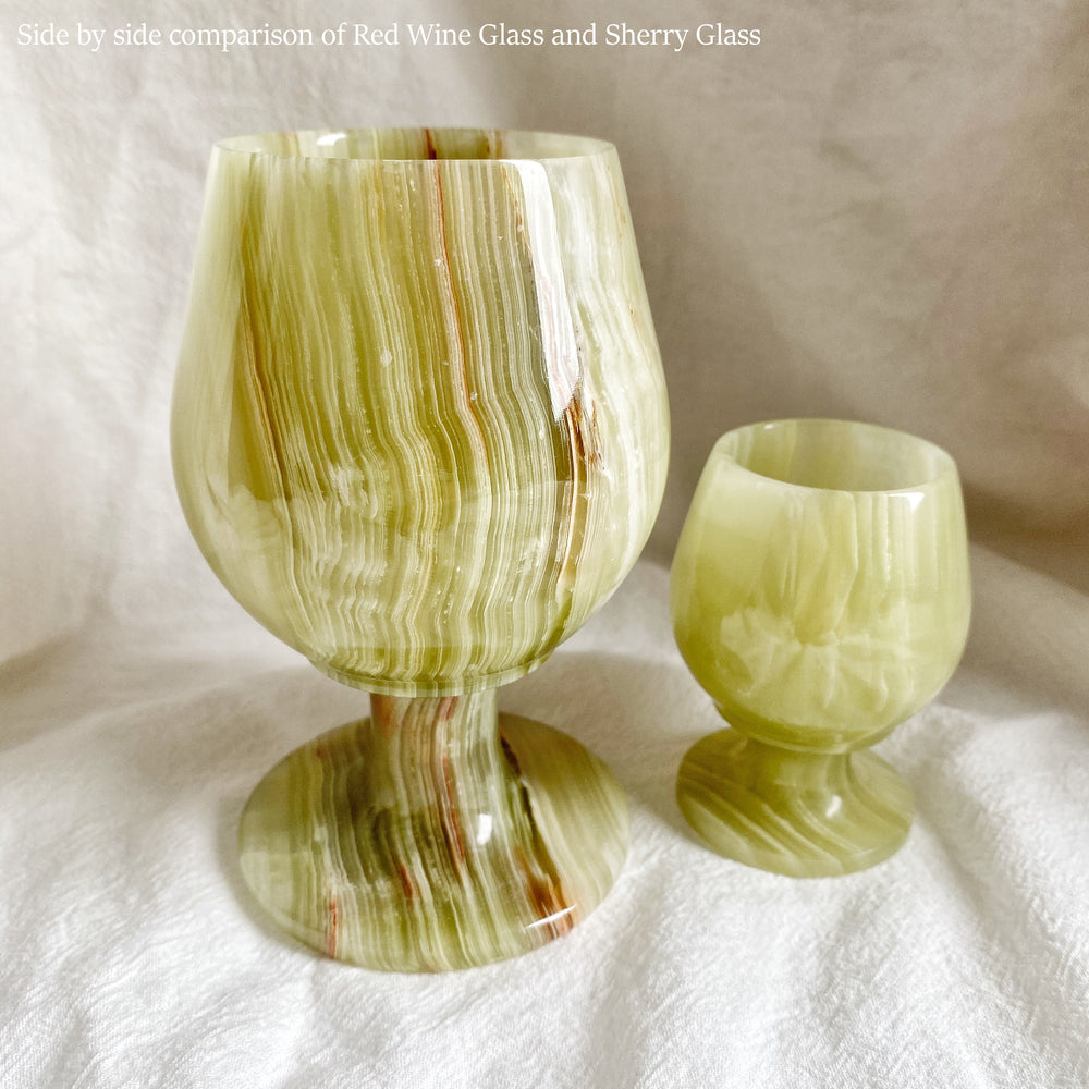 Banded Onyx Sherry Glass GSG14