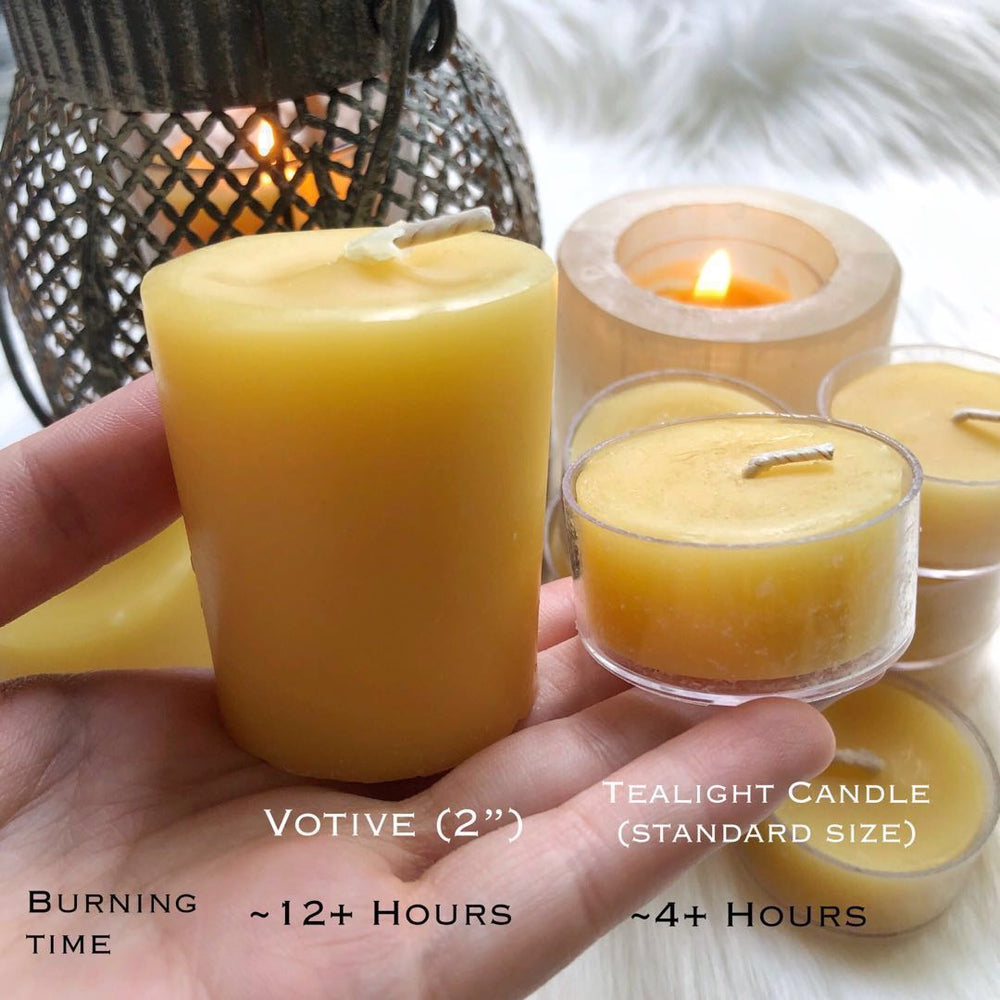 100% Natural Beeswax Tealight Candles