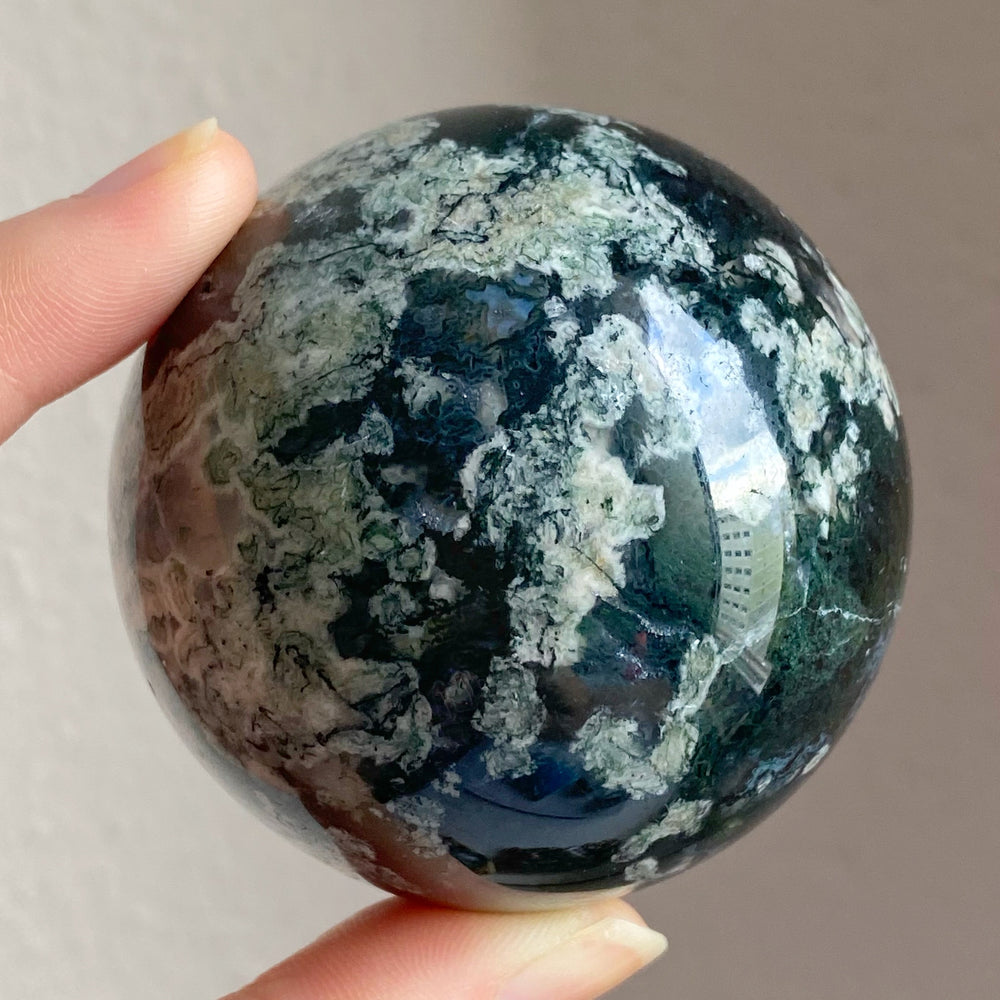Moss Agate Sphere MSS03