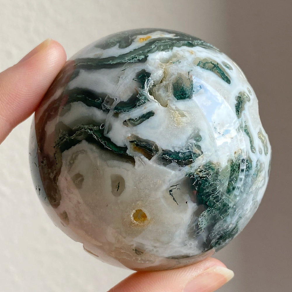 Moss Agate Sphere MSS06