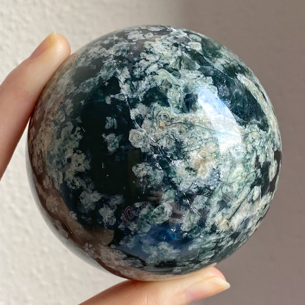 Moss Agate Sphere MSS09