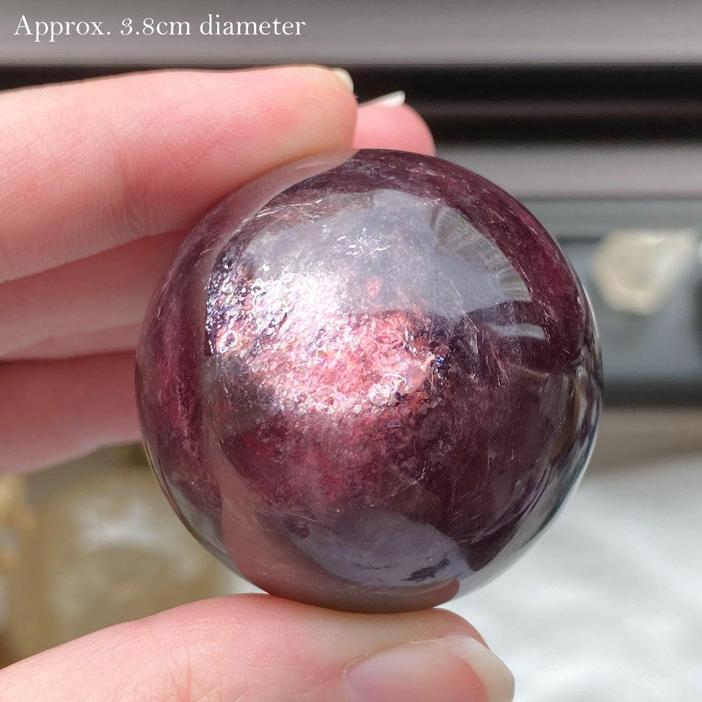 Gem Lepidolite Polished Spheres