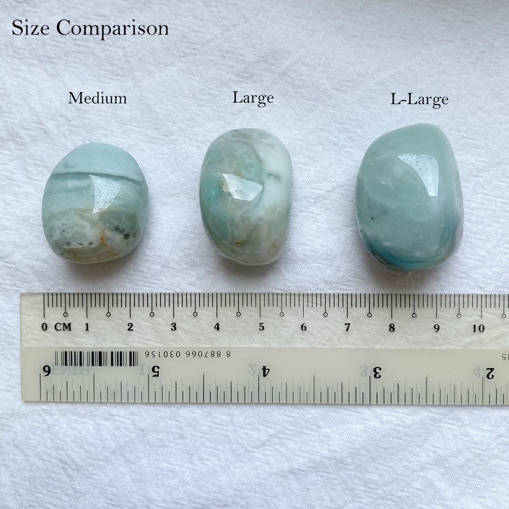 Sky Blue Chalcedony (Quartz) Tumbled Stones
