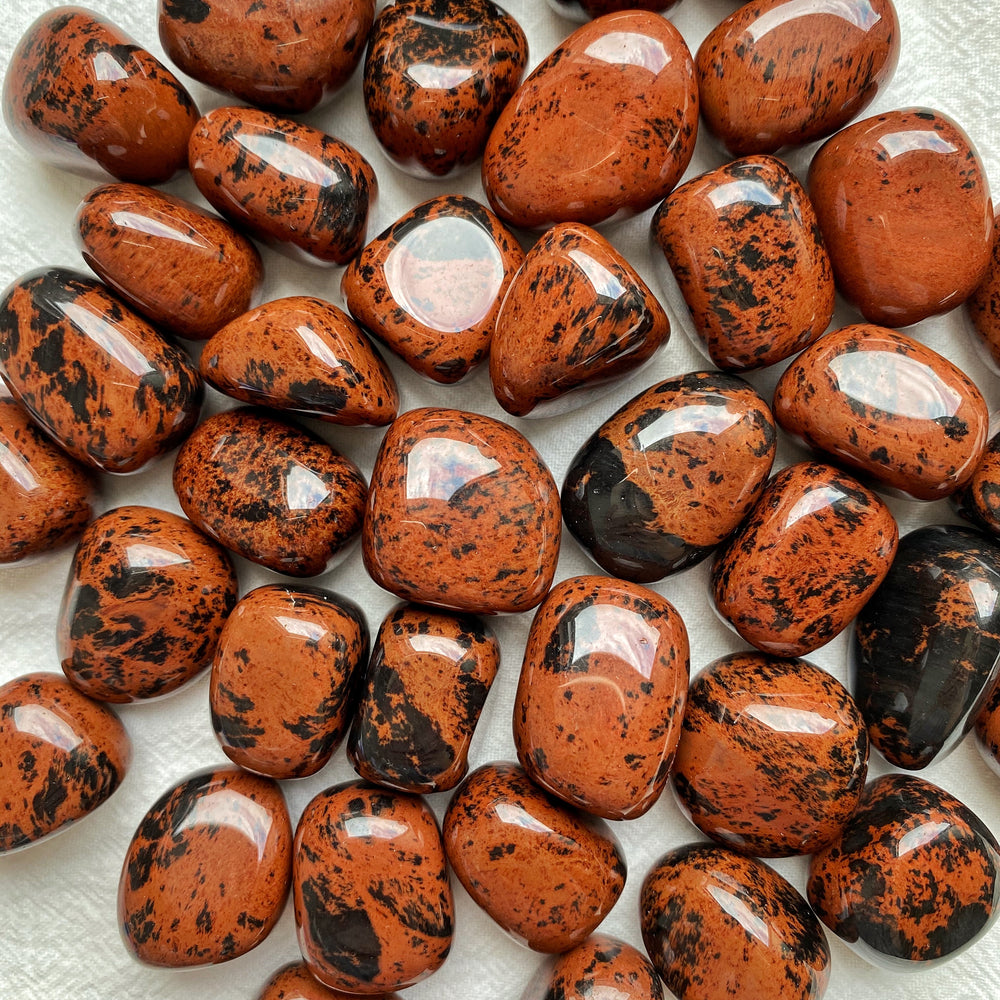 Mahogany Obsidian XQ Tumbled Stones