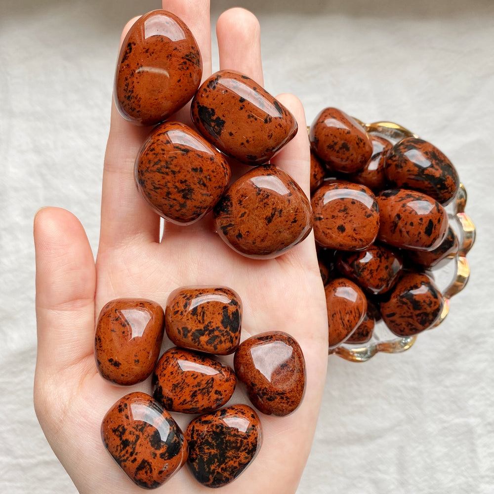 Mahogany Obsidian XQ Tumbled Stones