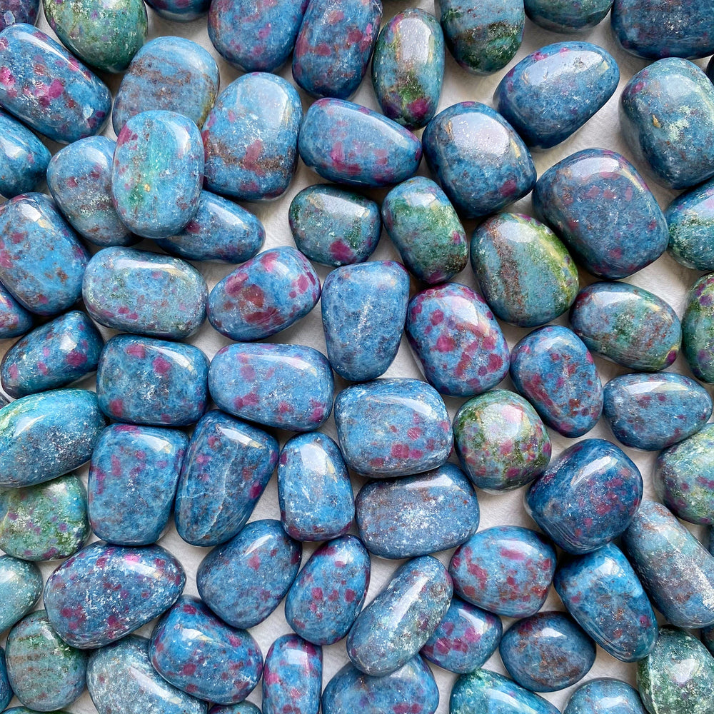 Ruby in Kyanite Tumbled Stones