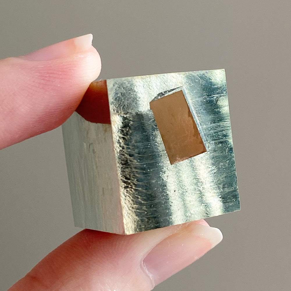 Golden Iron Pyrite Intergrown Cubes MPC02