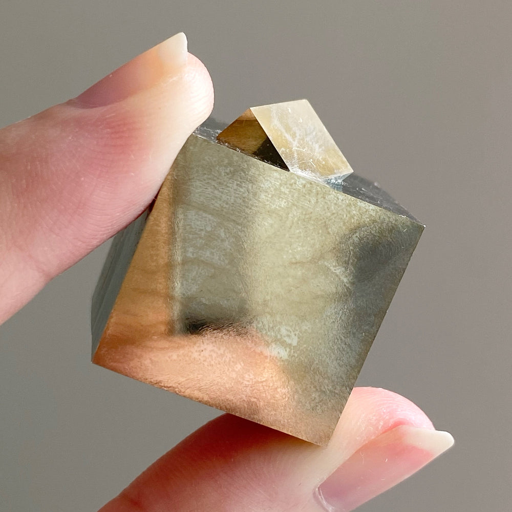 Golden Iron Pyrite Intergrown Cubes MPC04
