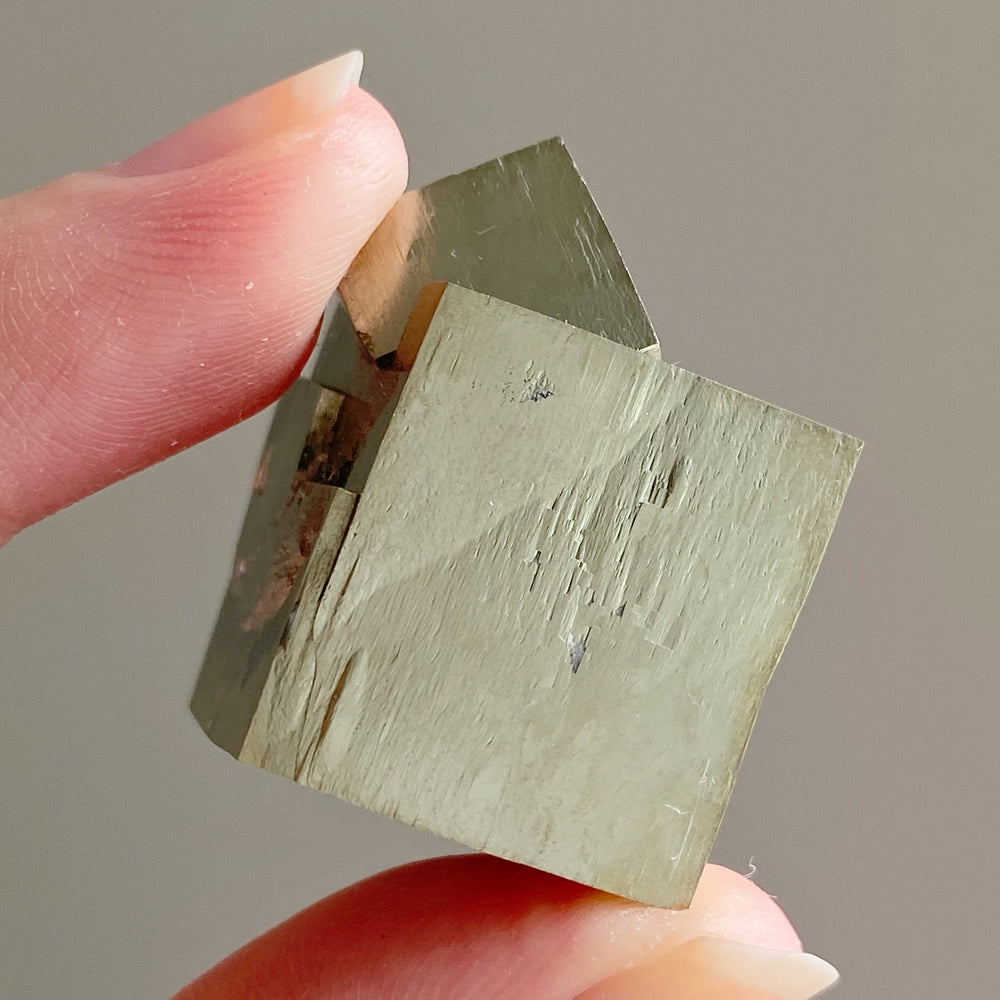 Golden Iron Pyrite Intergrown Cubes MPC05