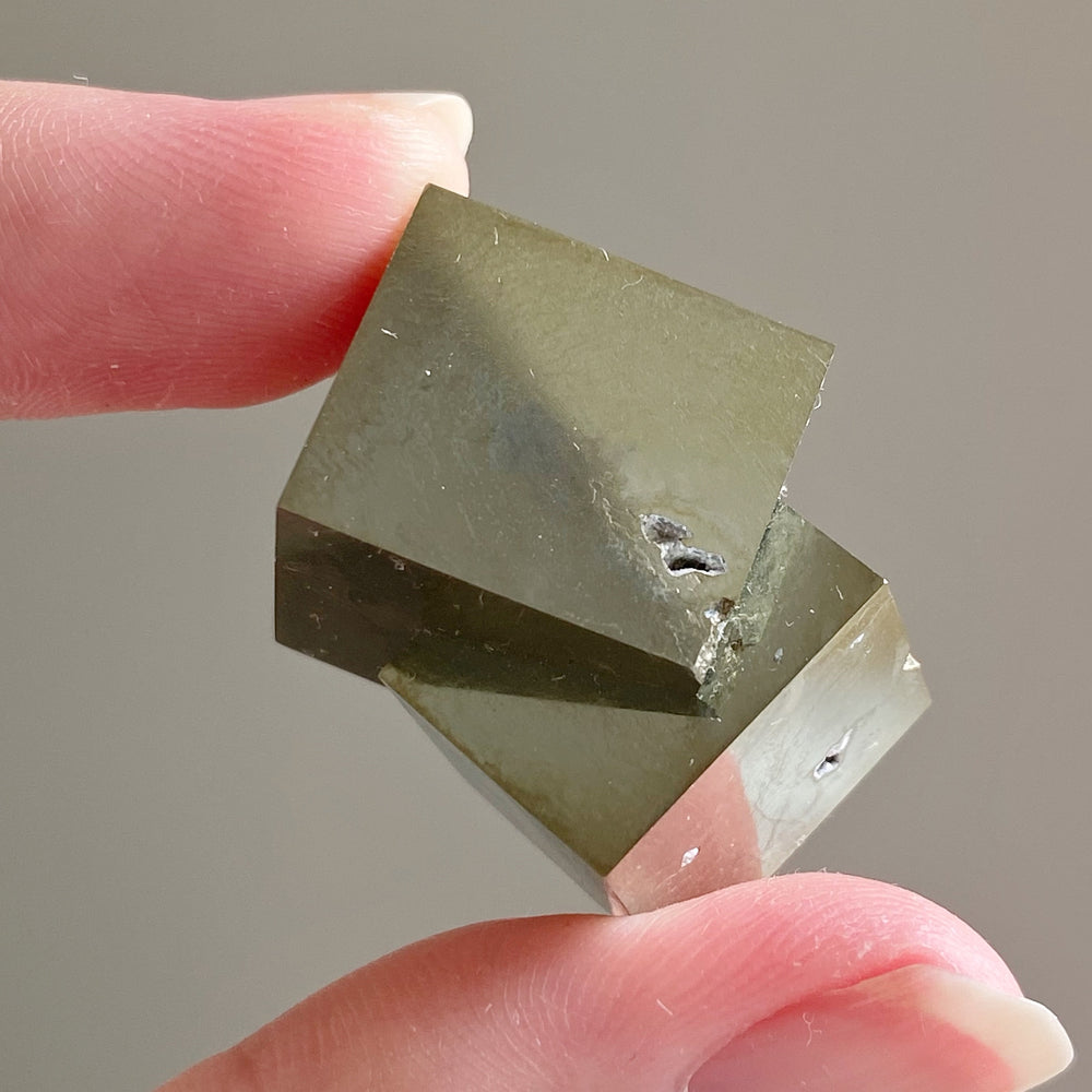 Golden Iron Pyrite Intergrown Cubes MPC06