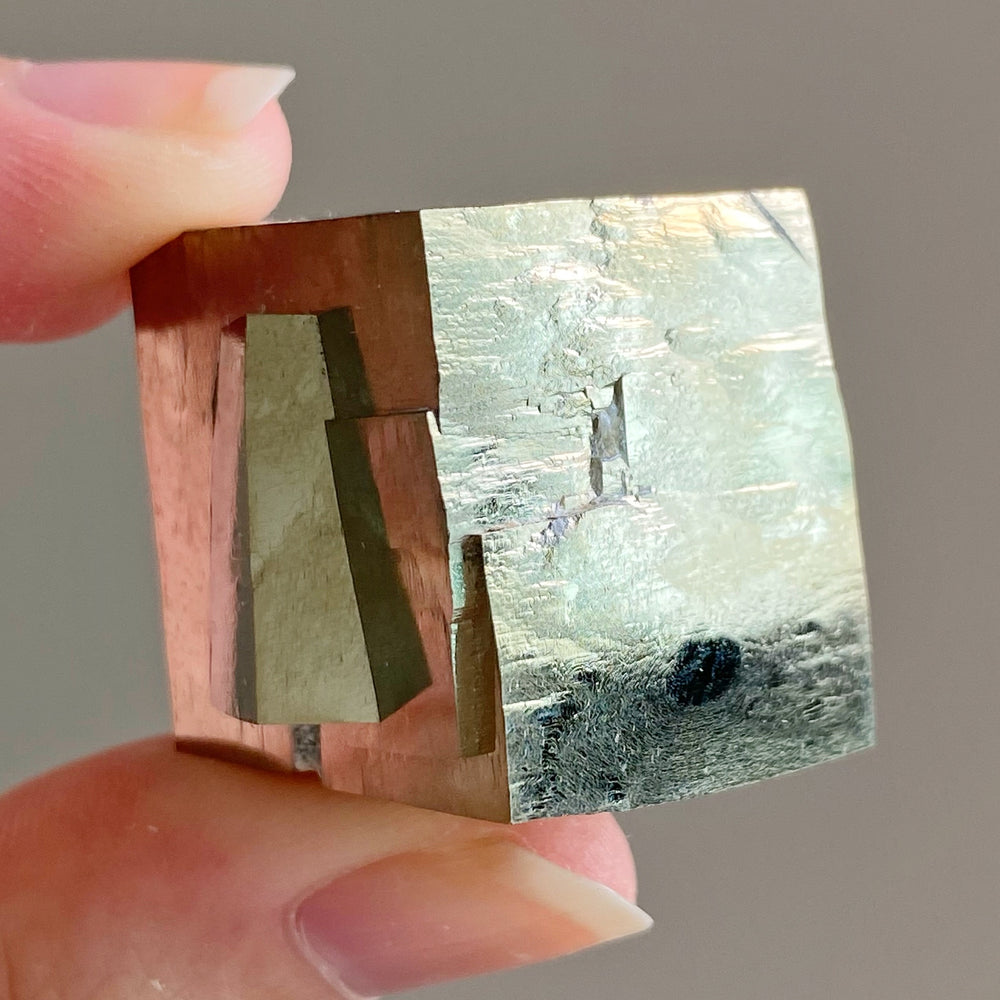 Golden Iron Pyrite Intergrown Cubes MPC09